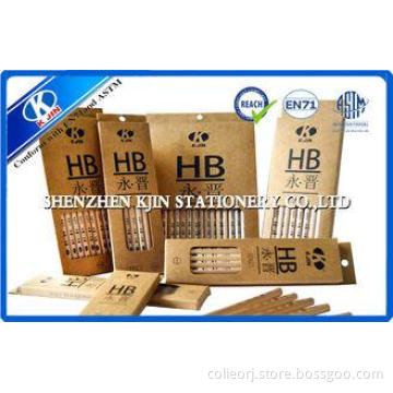 Custom Natural HB Hexagonal Graphite Pencil Set OEM Logo Pr